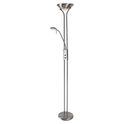 Brilagi - Podna lampa s prigušivačem SCARLETT 1xR7s/230W/230V + 1xG9/40W matni krom