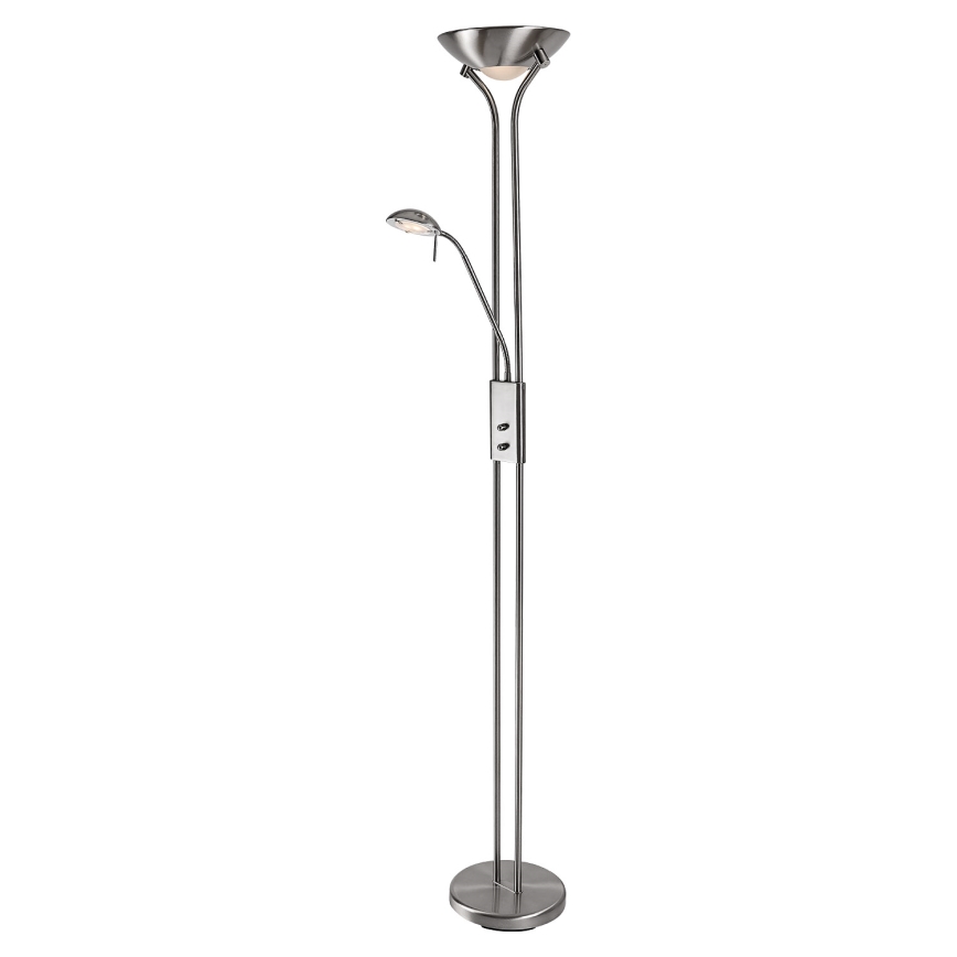 Brilagi - Podna lampa s prigušivačem SCARLETT 1xR7s/230W/230V + 1xG9/40W matni krom
