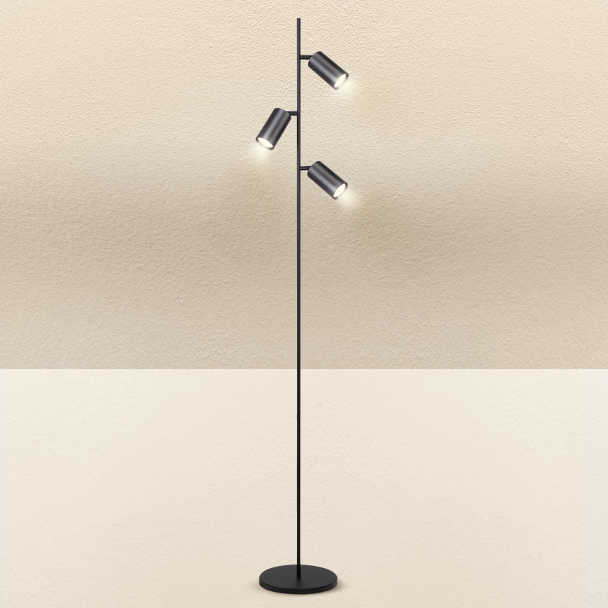 Brilagi - Podna lampa SELE 3xGU10/30W/230V crna