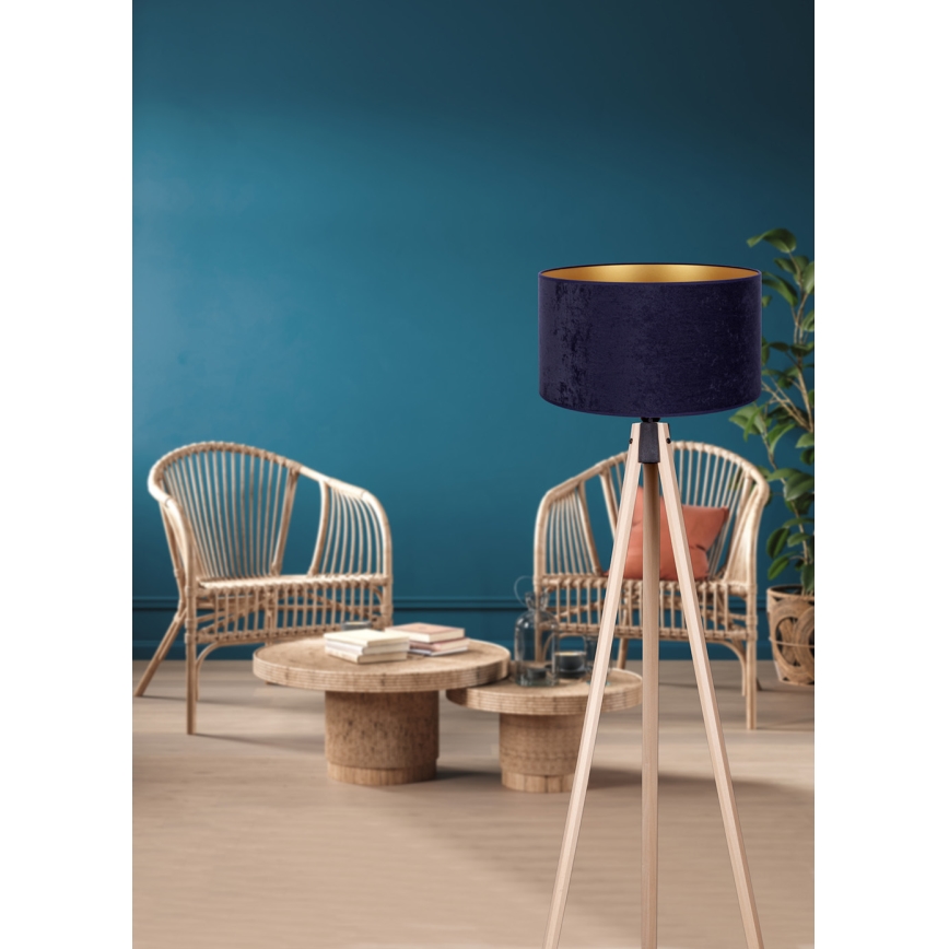 Brilagi - Podna lampa VELVET 1xE27/60W/230V bež/plava