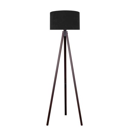 Brilagi - Podna lampa VELVET 1xE27/60W/230V wenge/crna