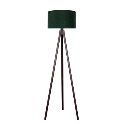 Brilagi - Podna lampa VELVET 1xE27/60W/230V wenge/zelena