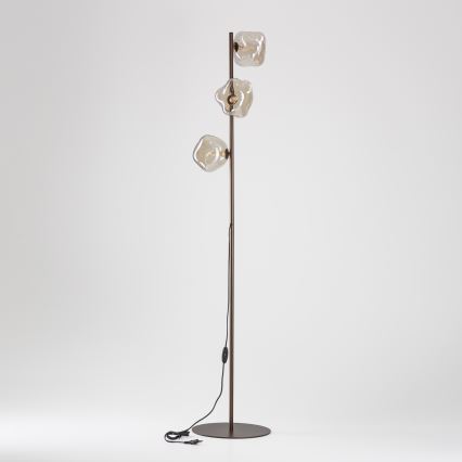 BRILAGI - Podna lampa VULCANO 3xG9/8W/230V brončana/dimljena bež