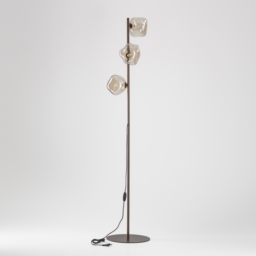 BRILAGI - Podna lampa VULCANO 3xG9/8W/230V brončana/dimljena bež