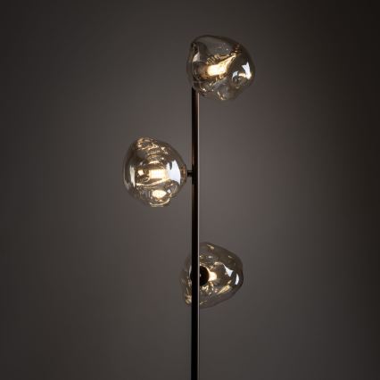 Brilagi - Podna lampa VULCANO 3xG9/8W/230V smeđa/zadimljeno bež