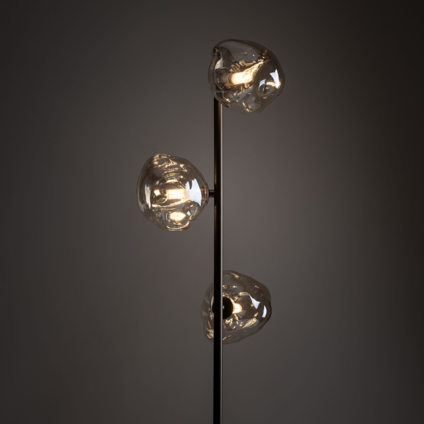 Brilagi - Podna lampa VULCANO 3xG9/8W/230V smeđa/zadimljeno bež