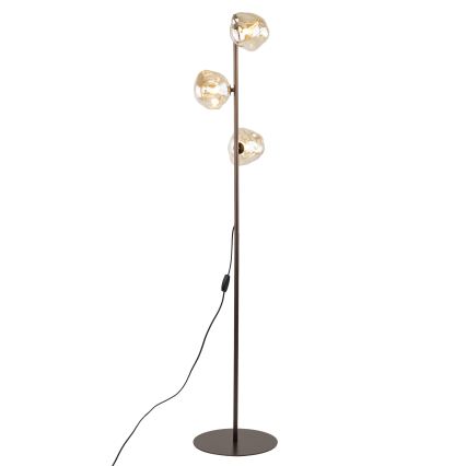 Brilagi - Podna lampa VULCANO 3xG9/8W/230V smeđa/zadimljeno bež