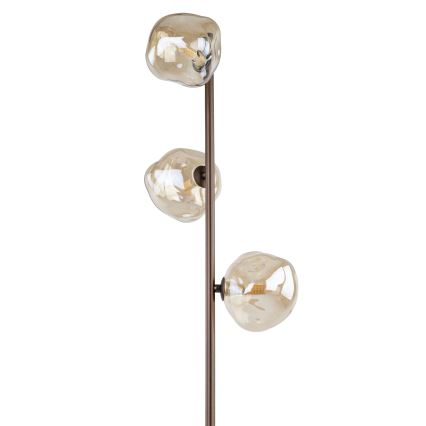 Brilagi - Podna lampa VULCANO 3xG9/8W/230V smeđa/zadimljeno bež