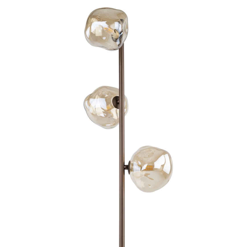 Brilagi - Podna lampa VULCANO 3xG9/8W/230V smeđa/zadimljeno bež