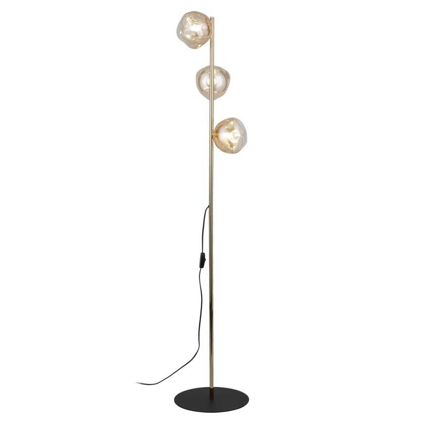 Brilagi - Podna lampa VULCANO 3xG9/8W/230V zlatna/dimno bež