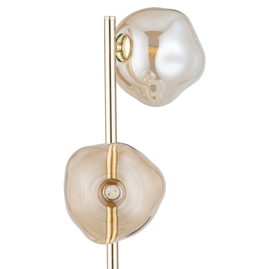 Brilagi - Podna lampa VULCANO 3xG9/8W/230V zlatna/dimno bež