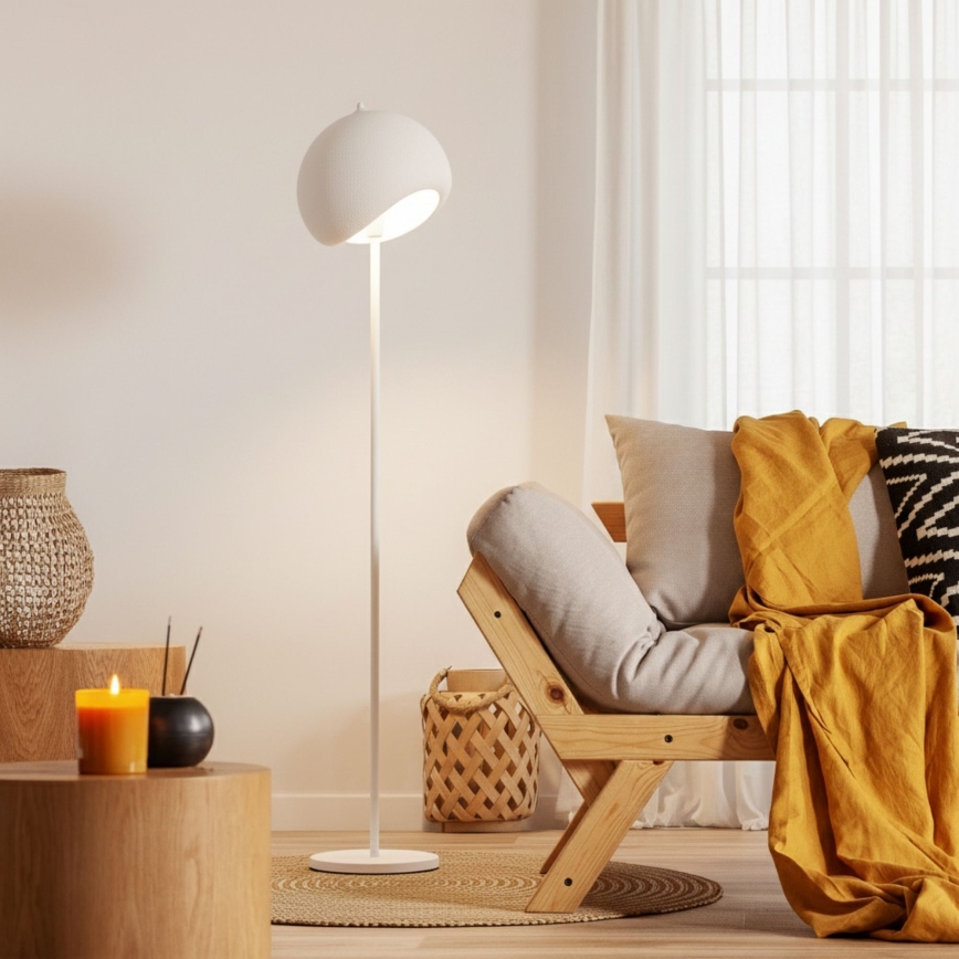 Brilagi - Podna lampa YONTU 1xE27/40W/230V bijela