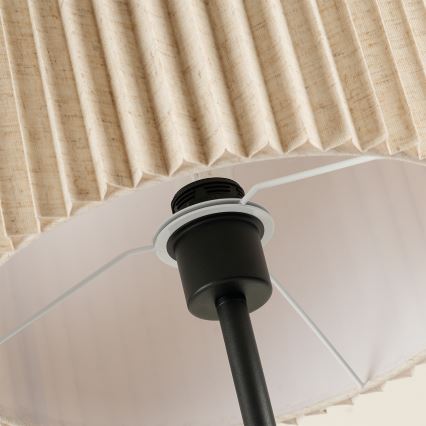 Brilagi - Podna svjetiljka NORDIC WAVE 1xE27/15W/230V lan/crna