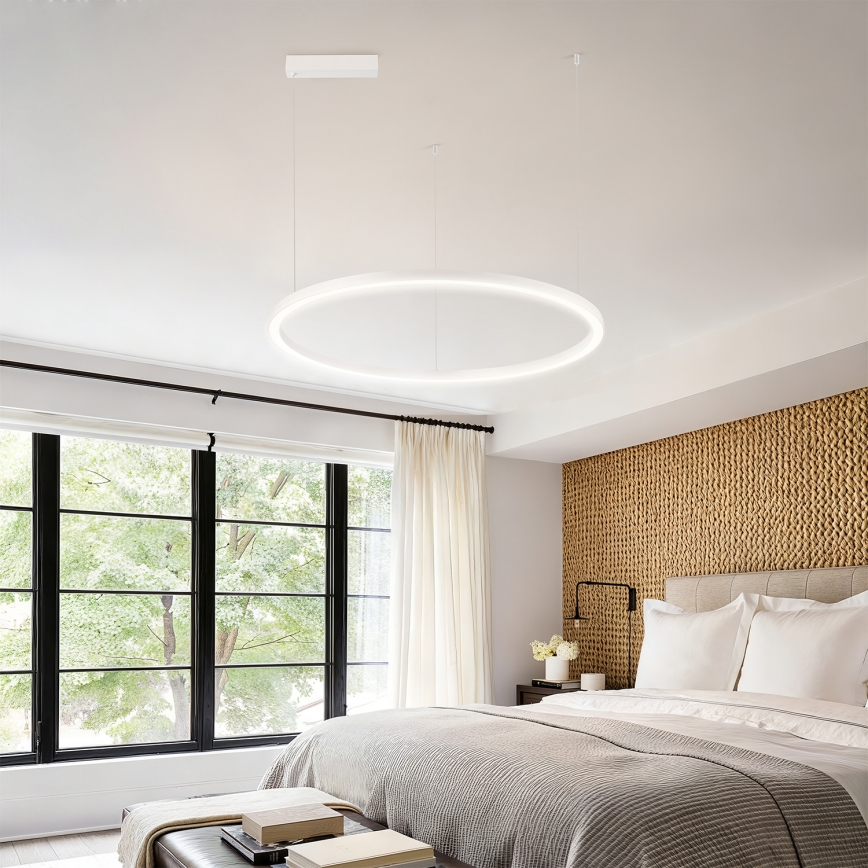 Brilagi - LED luster na sajli PORTOFINO, s mogućnošću prigušivanja, LED/60W/230V, 3000–6000K, Ø 80 cm, bijela + daljinski upravljač