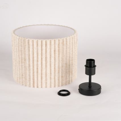 Brilagi - Površinski montirana stropna svjetiljka NORDIC WAVE 1xE27/15W/230V Ø 32 cm lan/crna