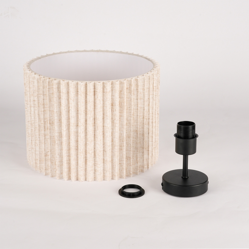 Brilagi - Površinski montirana stropna svjetiljka NORDIC WAVE 1xE27/15W/230V Ø 32 cm lan/crna