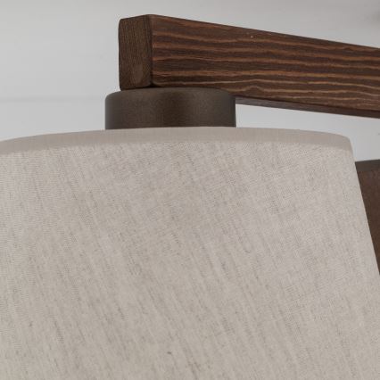 Brilagi - Površinski montirani luster LATTE 3xE27/15W/230V borovina/bijela