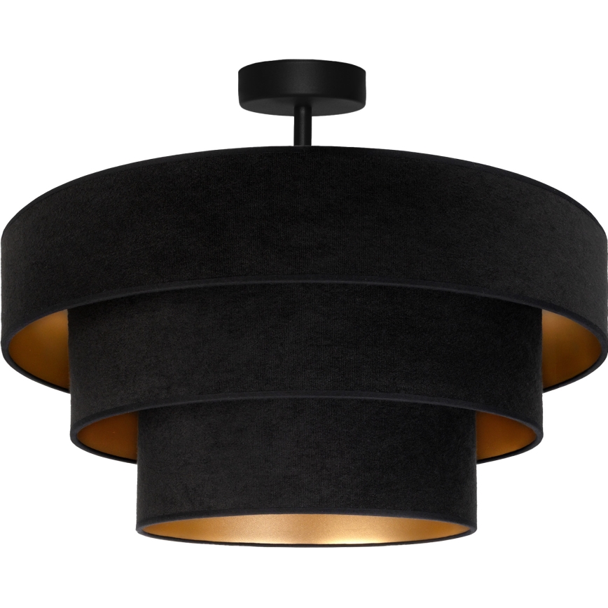 Brilagi - Površinski montirani luster LUNETA 1xE27/60W/230V Ø 40 cm crna/zlatna