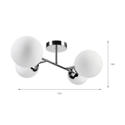 Brilagi - Površinski montirani luster MALONY 4xE14/20W/230V, sjajni krom