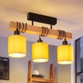 Brilagi - Površinski stropni luster NUBILA 3xE27/60W/230V borovina/žuta