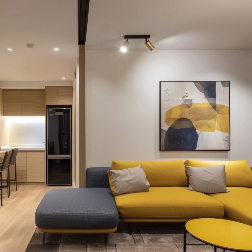 Brilagi - LED prigušiva spot svjetiljka SELE GOLDEN 2xGU10/6,5W/230V 2700-6500K crna/zlatna