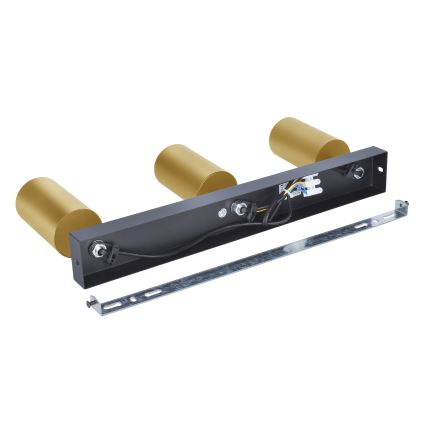 Brilagi - LED RGBW prigušivo reflektorsko svjetlo SELE GOLDEN 3xGU10/4,8W/230V 3000K crna/zlatna + daljinski upravljač