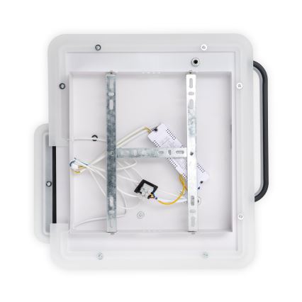 Brilagi - LED stropna svjetiljka FLARE LED/64W/230V s prigušivanjem 3000-6000K 45x45 cm bijela/crna + daljinski upravljač