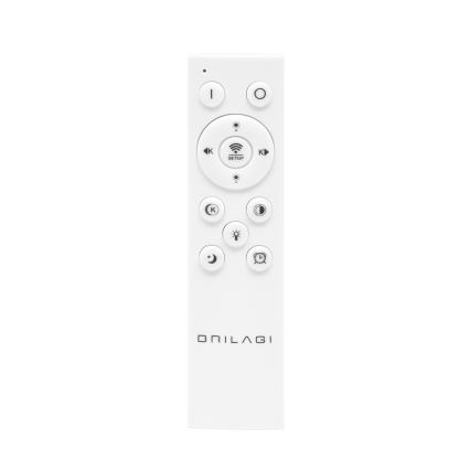 Brilagi - LED stropna svjetiljka FLARE LED/64W/230V s prigušivanjem 3000-6000K 45x45 cm bijela/crna + daljinski upravljač