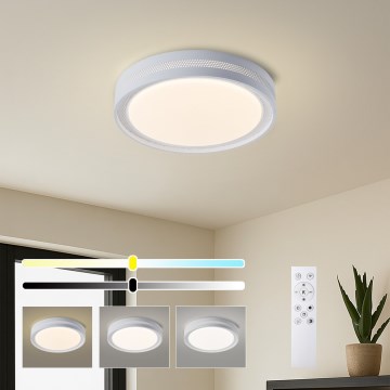 Brilagi - prigušiva LED stropna svjetiljka KREON LED/54W/230V 3000-6000K crna, Ø 38 cm + daljinski upravljač