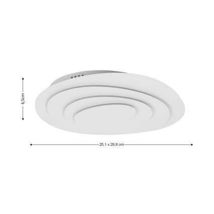 Brilagi - LED prigušivo stropno svjetlo MODERN MINI LED/28W/230V 3000-6000K 29,8x25,1 cm + daljinski upravljač