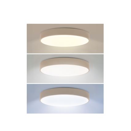 Brilagi - prigušivo LED stropno svjetlo POOL LED/50W/230V 3000-6000K Ø 40 cm bež + daljinski upravljač