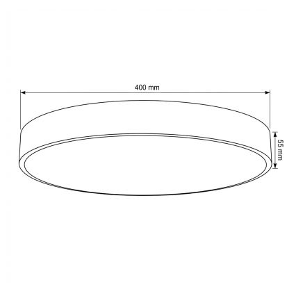Brilagi - prigušivo LED stropno svjetlo POOL LED/50W/230V 3000-6000K Ø 40 cm bež + daljinski upravljač