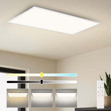 Brilagi - prigušiva LED stropna svjetiljka SLIMFRAME LED/80W/230V 120x60 cm 3000-6000K bijela + daljinski upravljač