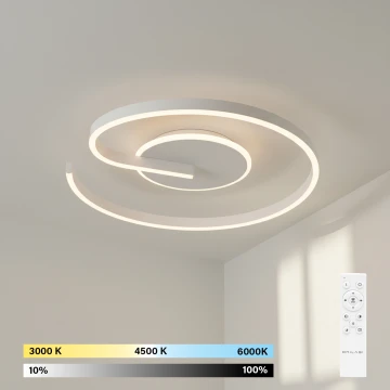 Brilagi - Prigušiva LED stropna svjetiljka SPIRAL LED/56W/230V, promjer 50 cm, 3000/4000/6000K + daljinsko upravljanje