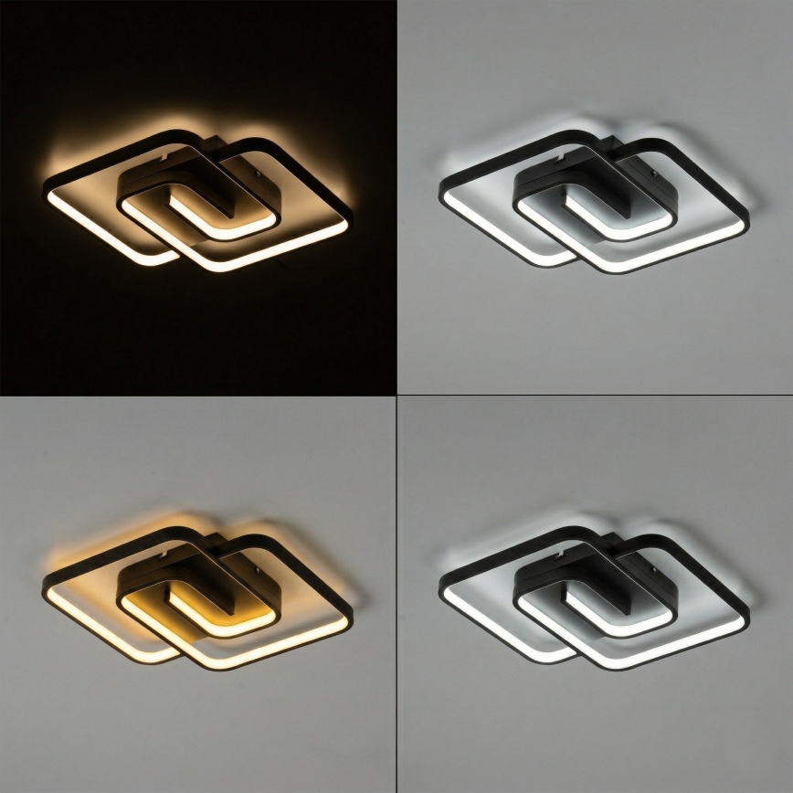 Brilagi - Prigušivo LED stropno svjetlo VELO LED/64W/230V 3000-6500K 48x48 cm + daljinski upravljač