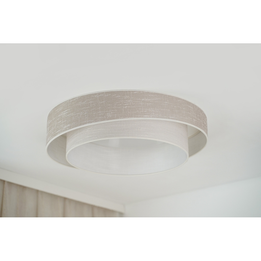 Brilagi - LED prigušivo stropno svjetlo DOVER SHINE LED/24W/230V pr. 60 cm 3000/4000/6500K siva/krem + daljinski upravljač