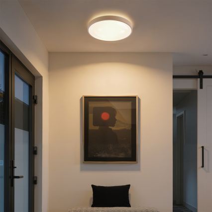 Brilagi - LED stropna svjetiljka s prigušivanjem GLASS POOL DOUBLE LED/48W/230V 3000-6000K 40 cm bež + daljinski upravljač