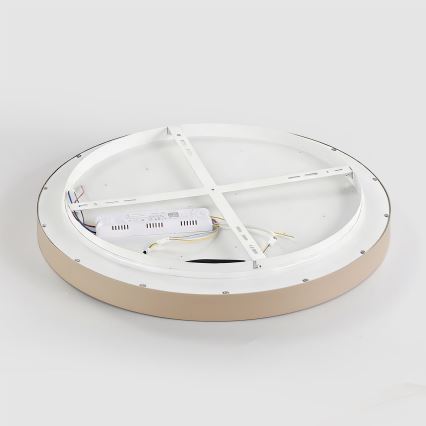 Brilagi - LED stropna svjetiljka s prigušivanjem GLASS POOL DOUBLE LED/48W/230V 3000-6000K 40 cm bež + daljinski upravljač