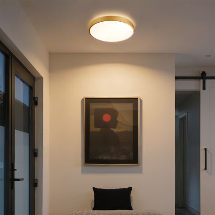 Brilagi - Stropno LED svjetlo s prigušivanjem GLASS POOL DOUBLE LED/48W/230V 3000-6000K 40 cm zlatna + daljinski upravljač