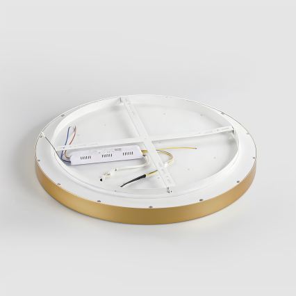 Brilagi - Stropno LED svjetlo s prigušivanjem GLASS POOL DOUBLE LED/48W/230V 3000-6000K 40 cm zlatna + daljinski upravljač