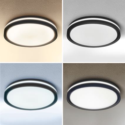 Brilagi - LED prigušiva stropna svjetiljka NAOMI LED/48W/230V 3000-6500K Ø 39 cm crna + daljinski upravljač