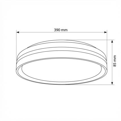 Brilagi - LED prigušiva stropna svjetiljka NAOMI LED/48W/230V 3000-6500K Ø 39 cm crna + daljinski upravljač