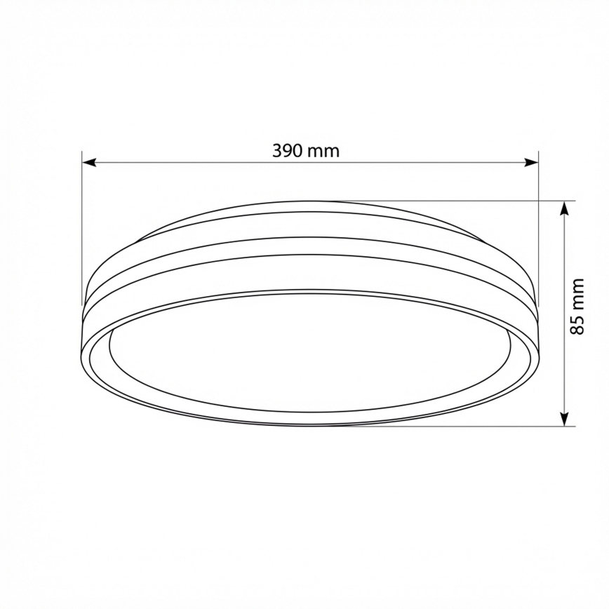 Brilagi - LED prigušiva stropna svjetiljka NAOMI LED/48W/230V 3000-6500K Ø 39 cm crna + daljinski upravljač