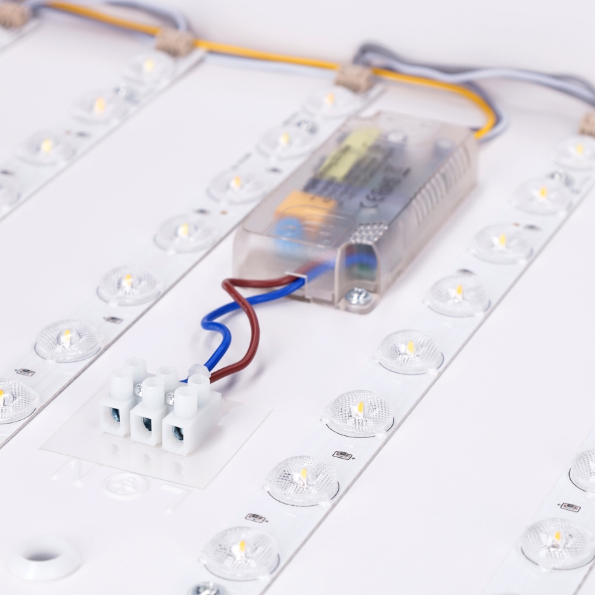 Brilagi - LED prigušivo stropno svjetlo PILANA LED/48W/230V 3000-6500K hrast/crna 56x56 cm + daljinski upravljač