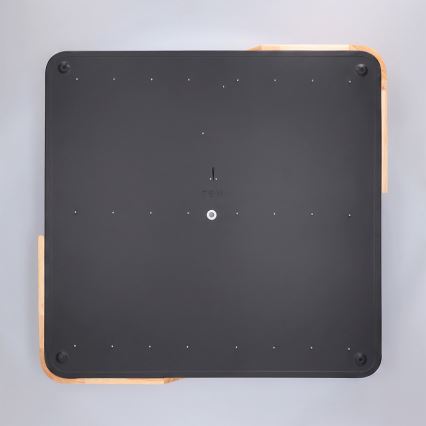 Brilagi - LED prigušivo stropno svjetlo PILANA LED/48W/230V 3000-6500K hrast/crna 56x56 cm + daljinski upravljač