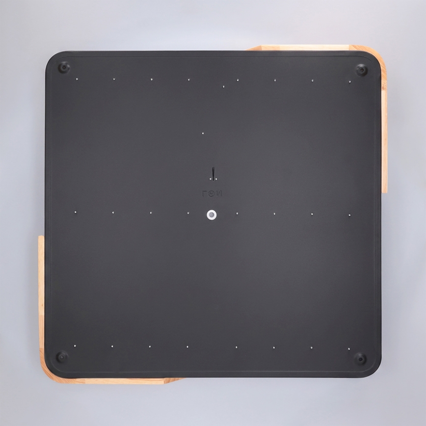 Brilagi - LED prigušivo stropno svjetlo PILANA LED/48W/230V 3000-6500K hrast/crna 56x56 cm + daljinski upravljač