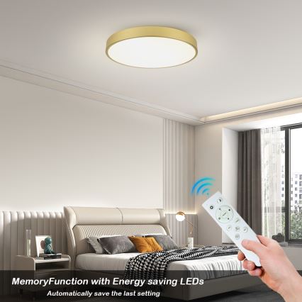 Brilagi - prigušivo LED stropno svjetlo POOL SMART LED/100W/230V 3000-6000K 80 cm zlatno Wi-Fi Tuya + daljinski upravljač