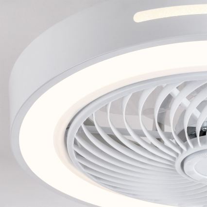 Brilagi - LED stropna svjetiljka s ventilatorom s mogućnošću prigušivanja LED/38W/230V 3000-6500K 3000-6500K promjer 46 cm bijela + daljinski upravljač