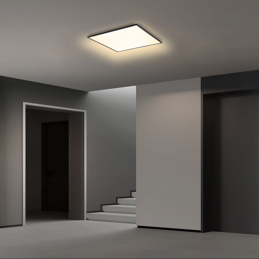 Brilagi - LED prigušivo stropno svjetlo SLIMFRAME LED/36W/230V 45x45 cm 3000–6000K crna + daljinski upravljač