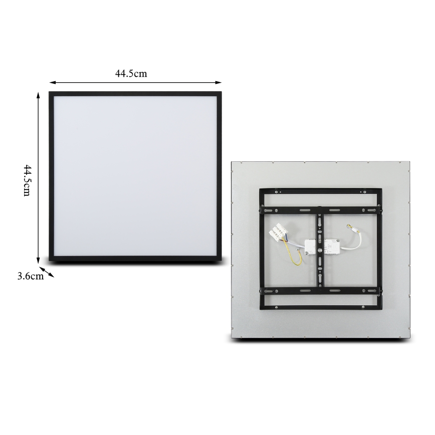 Brilagi - LED prigušivo stropno svjetlo SLIMFRAME LED/36W/230V 45x45 cm 3000–6000K crna + daljinski upravljač